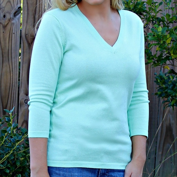 NWT 525 America Cameron Sweater, Mint - Picture 1 of 4